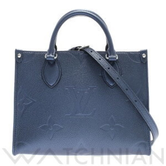 Louis Vuitton Onthego Navy Blue Empreinte Handbag - Picture 1 of 9